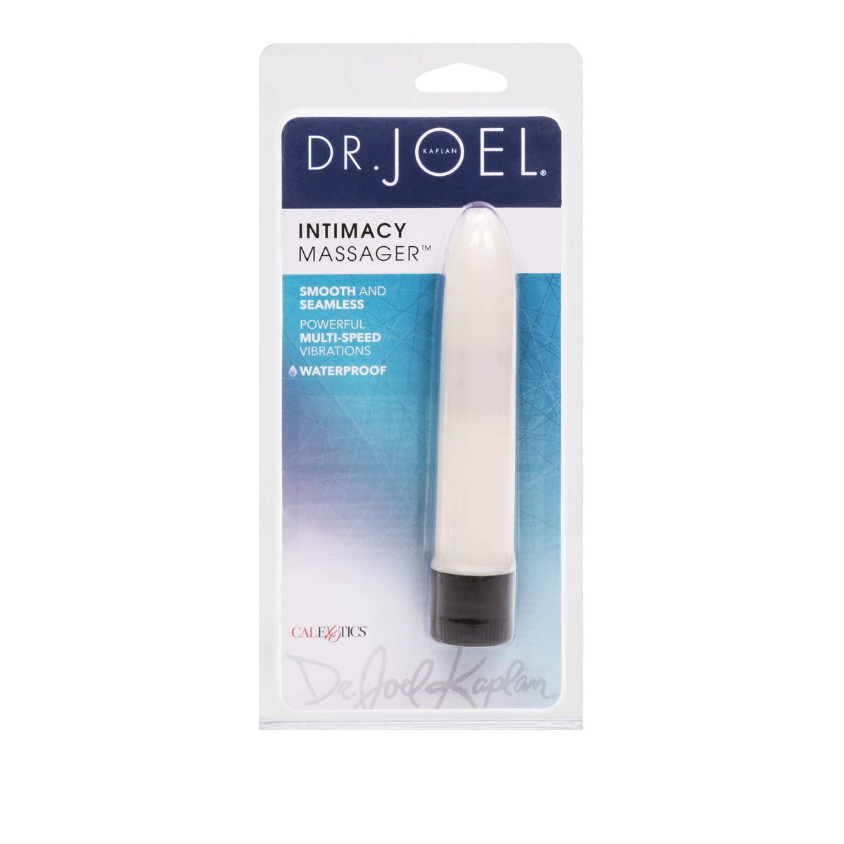 California Exotics - Dr Joel Kaplan Intimacy Vibrating  Massager 4.5" (White) Non Realistic Dildo w/o suction cup (Vibration) Non Rechargeable 716770033390 CherryAffairs