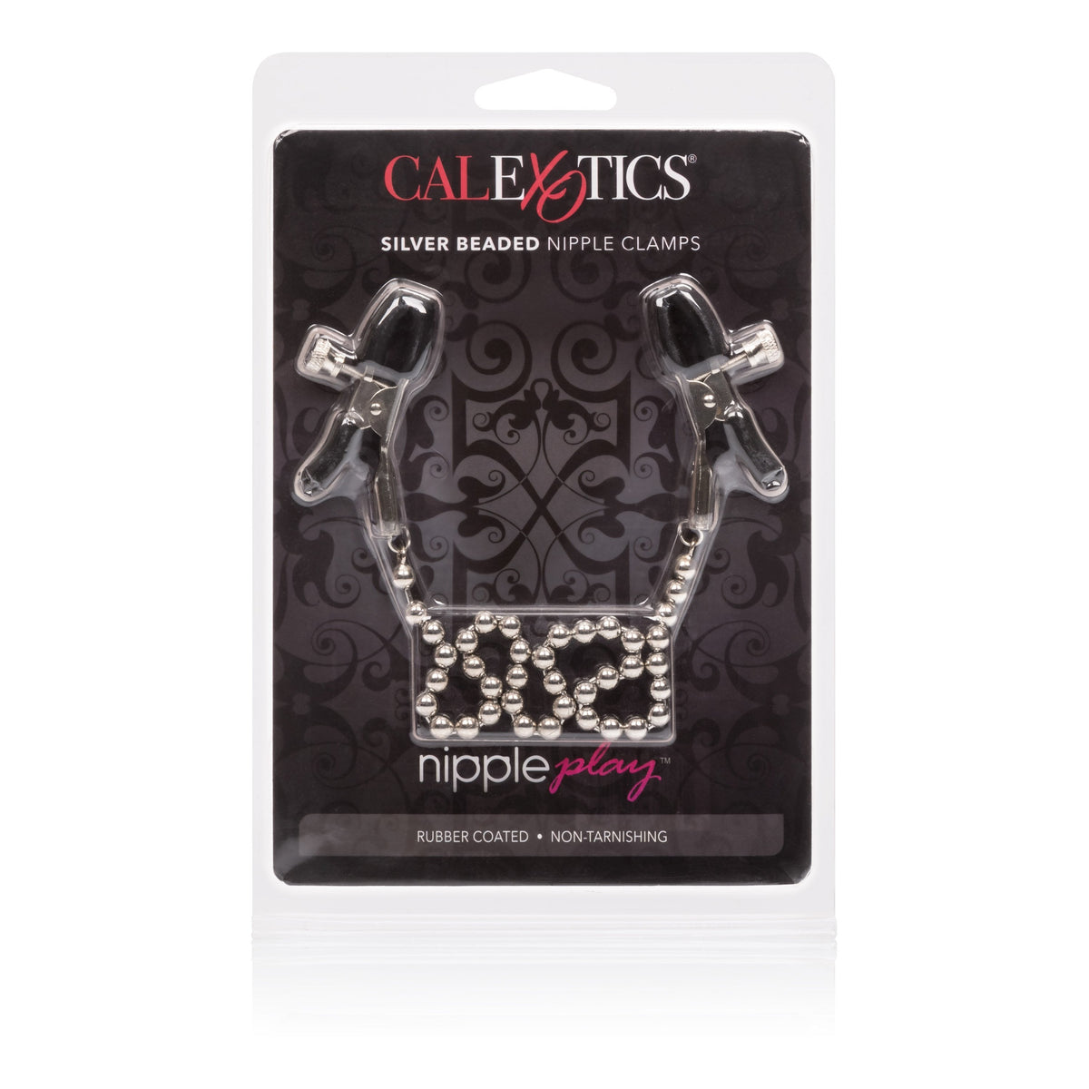 California Exotics - Nipple Play Silver Beaded Nipple Clamps (Silver) Nipple Clamps (Non Vibration) Singapore