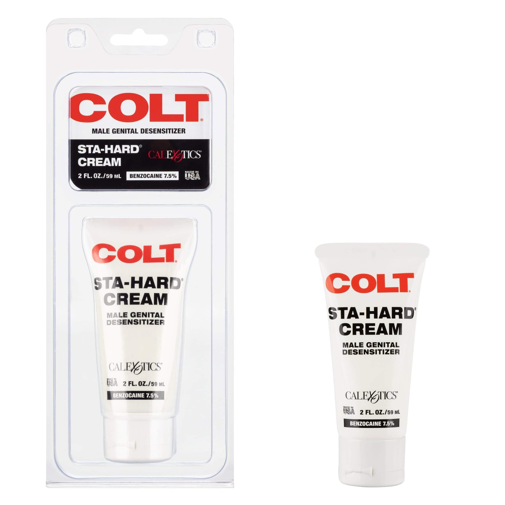 California Exotics - COLT Sta Hard Male Genital Desensitizer Cream 2oz Delayer 274256917 CherryAffairs