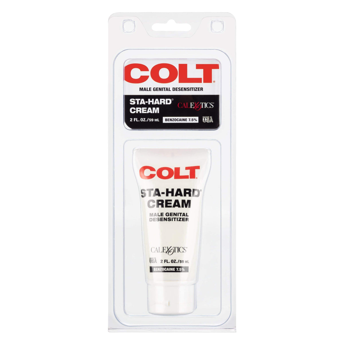 California Exotics - COLT Sta Hard Male Genital Desensitizer Cream 2oz Delayer 716770034588 CherryAffairs