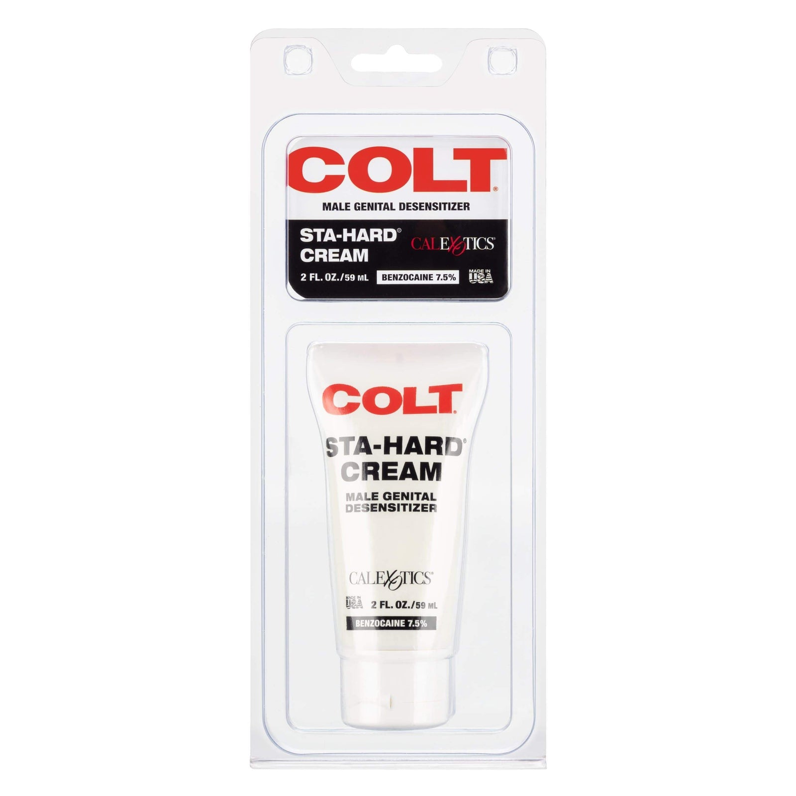 California Exotics - COLT Sta Hard Male Genital Desensitizer Cream 2oz Delayer 716770034588 CherryAffairs