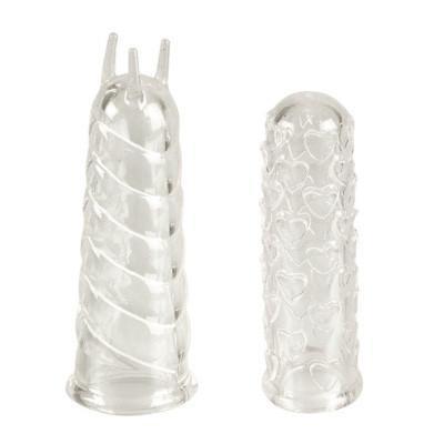 California Exotics - Silicone Finger Teasers (Clear) Novelties (Non Vibration) - CherryAffairs Singapore