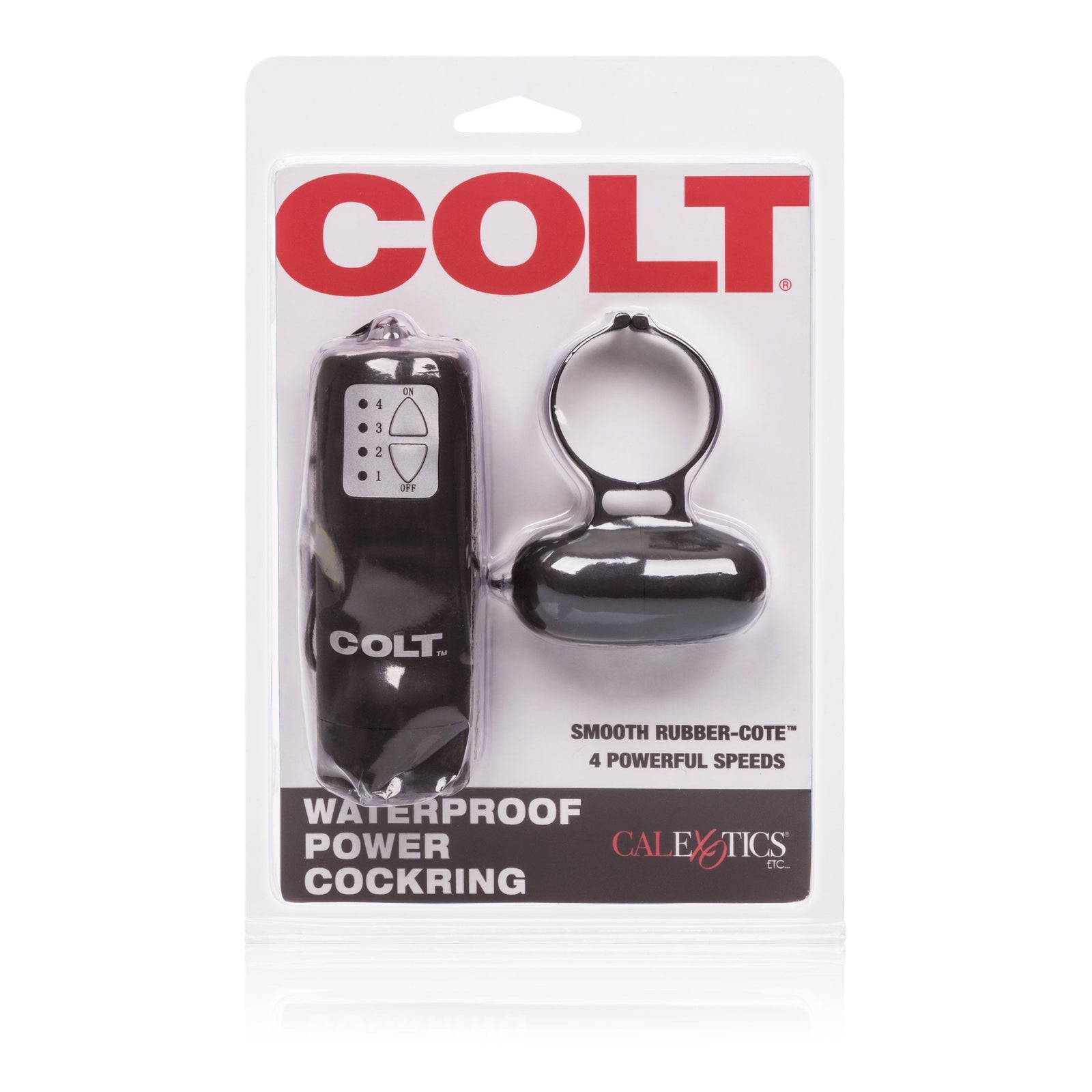 California Exotics - COLT Waterproof Power Cock Ring (Black) Remote Control Cock Ring (Vibration) Non Rechargeable Singapore
