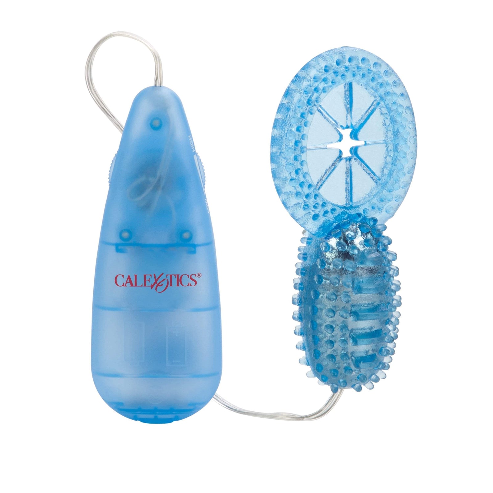 California Exotics - Shanes World His Stimulator Vibrating Cock Ring with Remote (Blue) Rubber Cock Ring (Vibration) Non Rechargeable Durio Asia