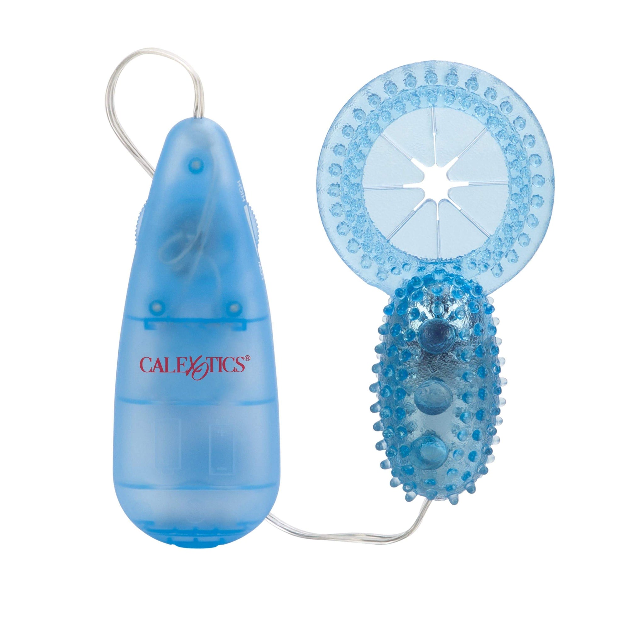 California Exotics - Shanes World His Stimulator Vibrating Cock Ring with Remote (Blue) Rubber Cock Ring (Vibration) Non Rechargeable 716770037275 CherryAffairs