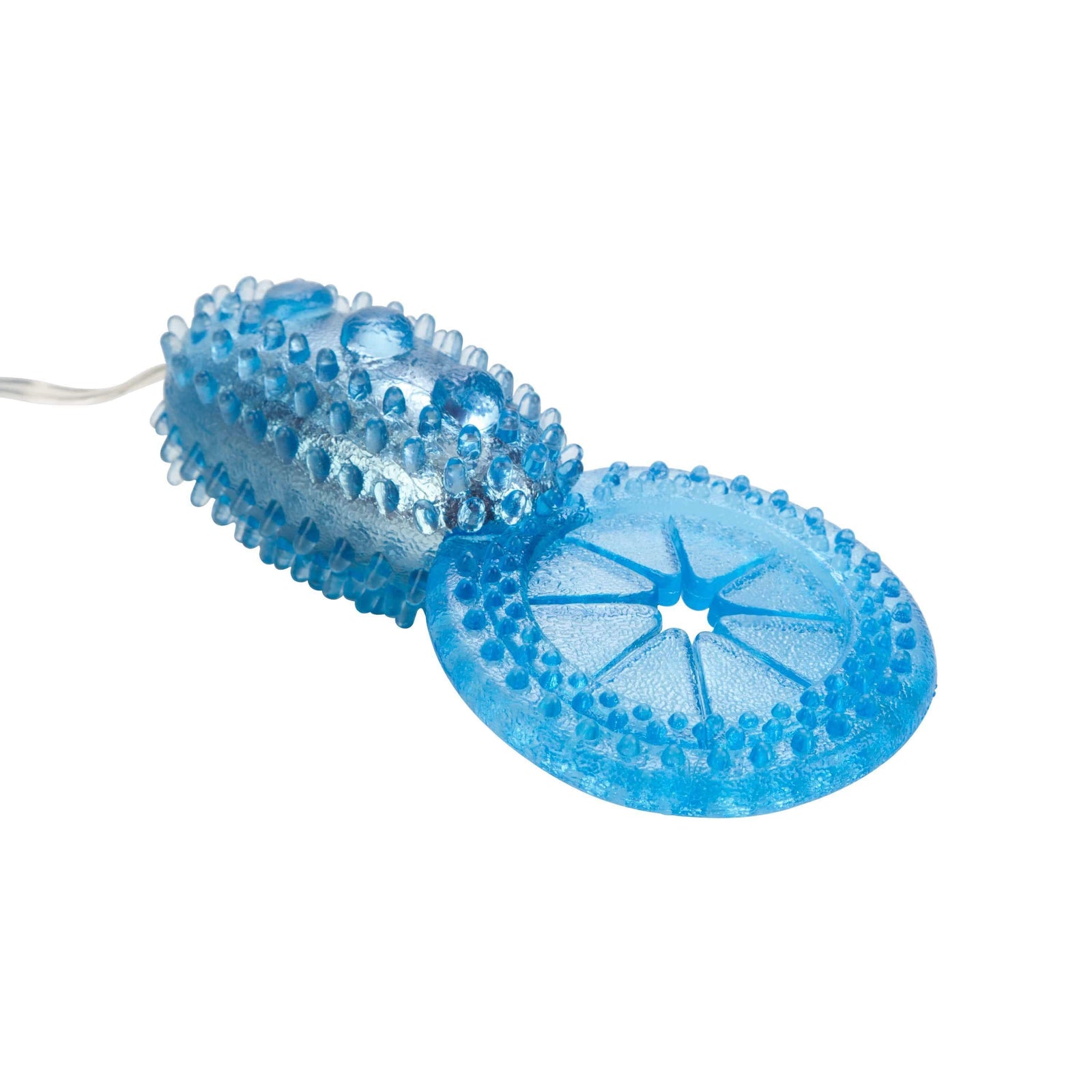 California Exotics - Shanes World His Stimulator Vibrating Cock Ring with Remote (Blue) Rubber Cock Ring (Vibration) Non Rechargeable 716770037275 CherryAffairs