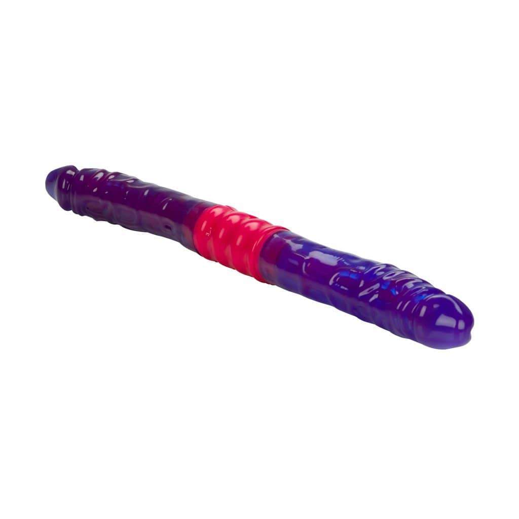 California Exotics - Dual Vibrating Flexi Double Dong 15" (Purple) Double Dildo (Non Vibration) 716770037756 CherryAffairs