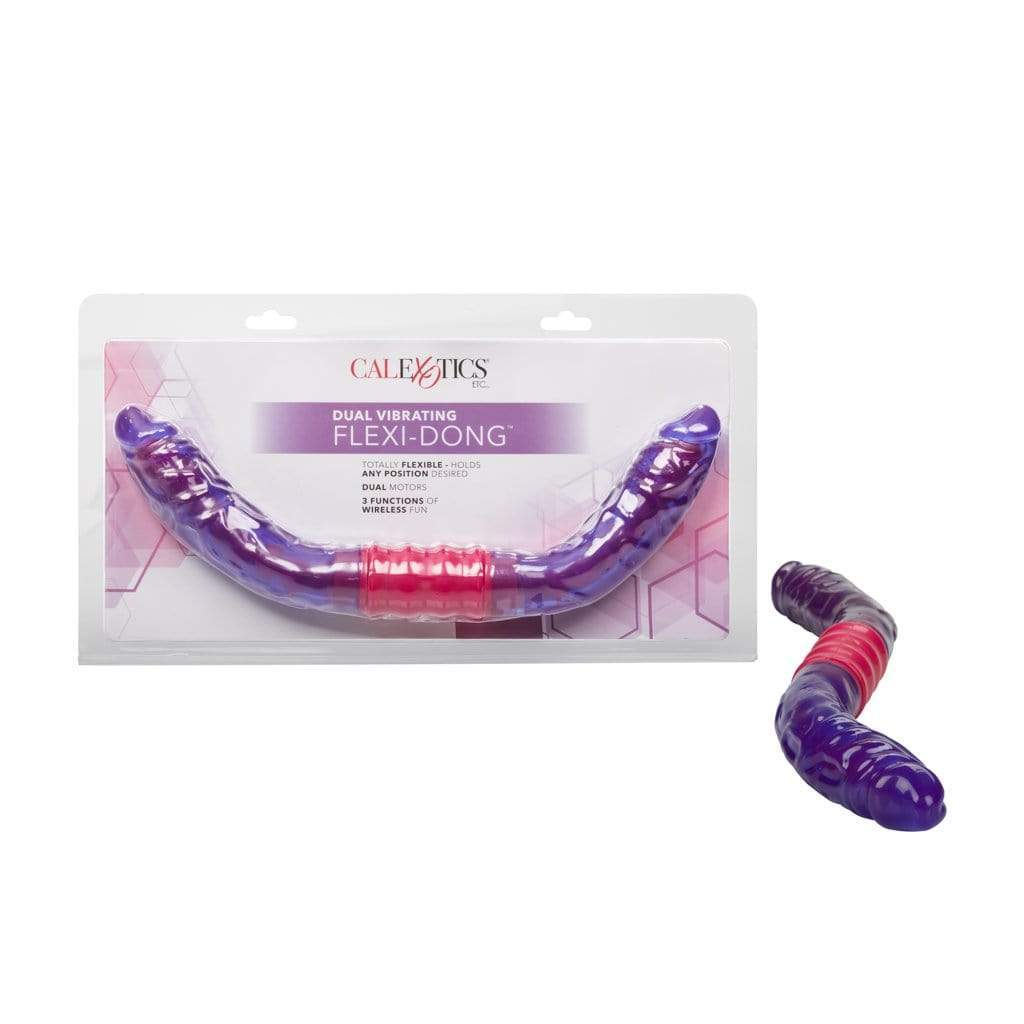 California Exotics - Dual Vibrating Flexi Double Dong 15" (Purple) Double Dildo (Non Vibration) 716770037756 CherryAffairs
