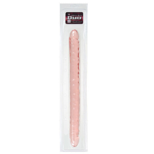 California Exotics - Slim Jim Duo Veined Double Dildo 17&quot; (Translucent Gel) Double Dildo (Non Vibration) Durio Asia