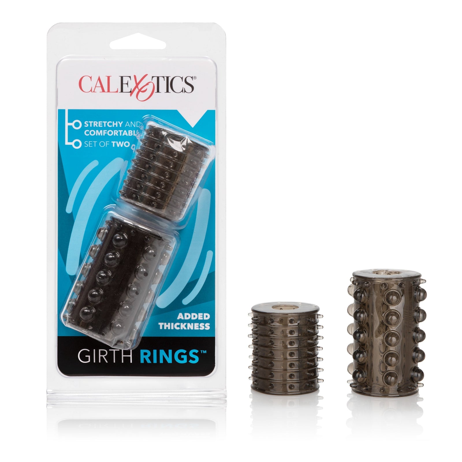 California Exotics - Girth Rings Cock Sleeves (Black) Cock Sleeves (Non Vibration) Durio Asia