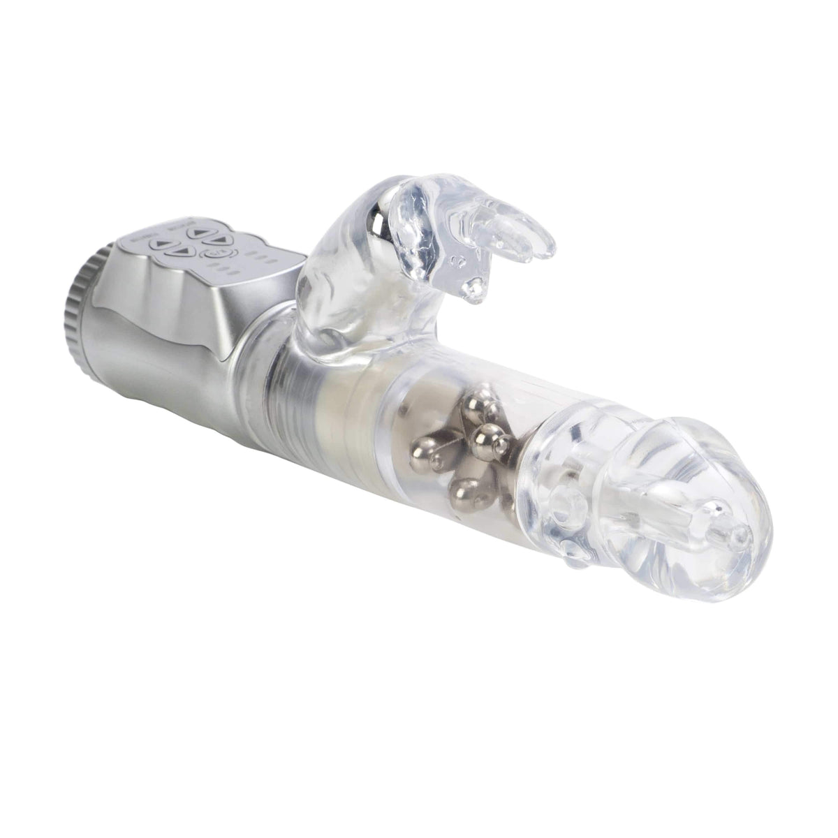 California Exotics - Jack Rabbit Waterproof 3 Rows Jack Rabbit Vibrator (Grey) Rabbit Dildo (Vibration) Non Rechargeable 716770040275 CherryAffairs