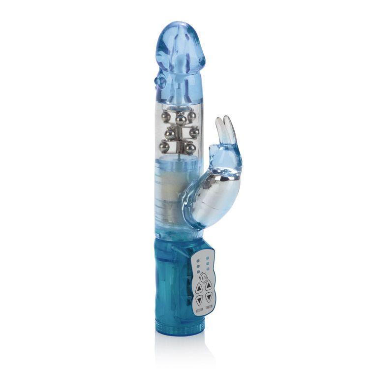 California Exotics - The Original Waterproof 3 Rows Jack Rabbit Vibrator Intermediate (Blue) Rabbit Dildo (Vibration) Non Rechargeable Singapore