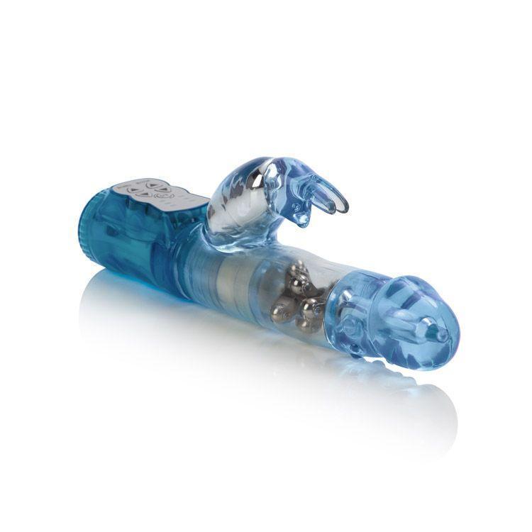 California Exotics - The Original Waterproof 3 Rows Jack Rabbit Vibrator Intermediate (Blue) Rabbit Dildo (Vibration) Non Rechargeable Singapore