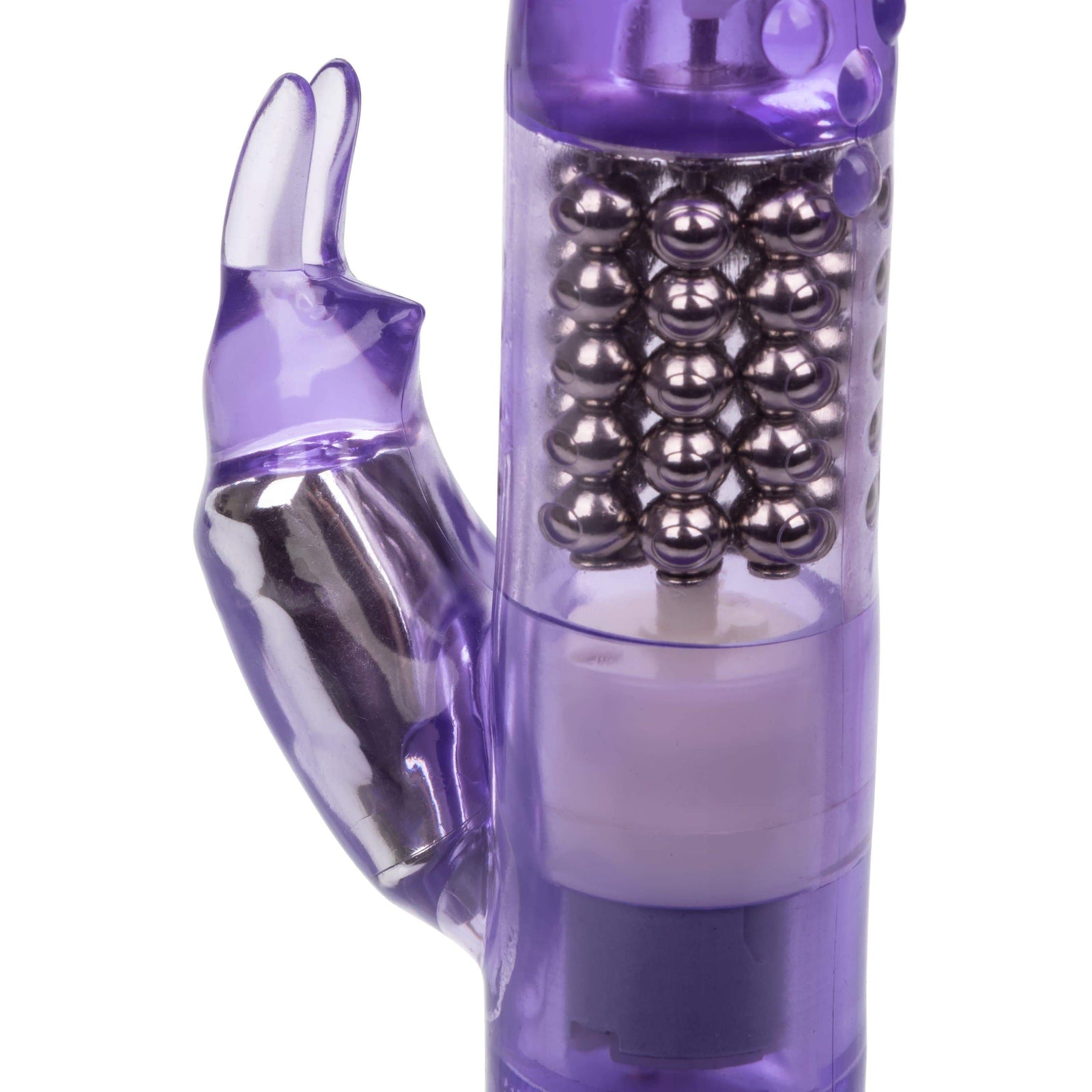 California Exotics - Jack Rabbit Waterproof 5 Rows Jack Rabbit Vibrator (Purple) Rabbit Dildo (Vibration) Non Rechargeable 716770040305 CherryAffairs
