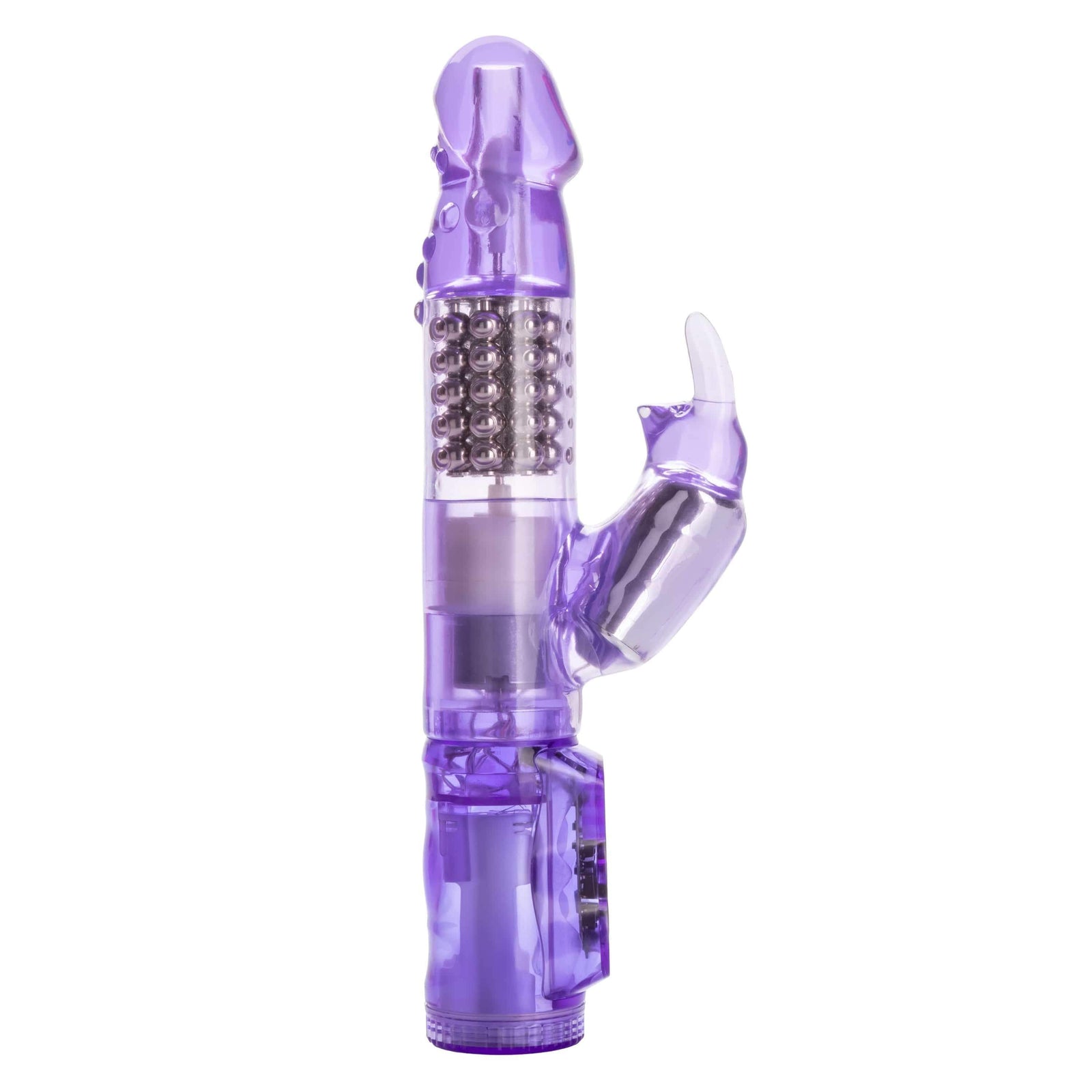 California Exotics - Jack Rabbit Waterproof 5 Rows Jack Rabbit Vibrator (Purple) Rabbit Dildo (Vibration) Non Rechargeable 716770040305 CherryAffairs