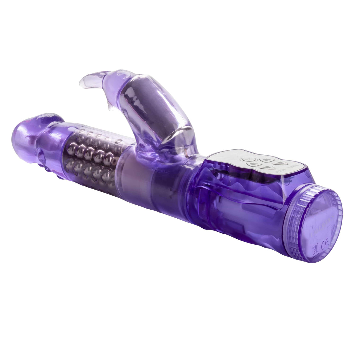 California Exotics - Jack Rabbit Waterproof 5 Rows Jack Rabbit Vibrator (Purple) Rabbit Dildo (Vibration) Non Rechargeable 716770040305 CherryAffairs