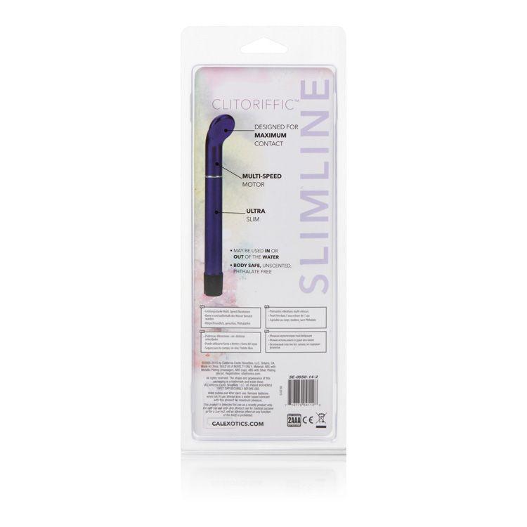 California Exotics - Clitoriffic Slimline Clit Massager (Purple) Clit Massager (Vibration) Non Rechargeable Singapore