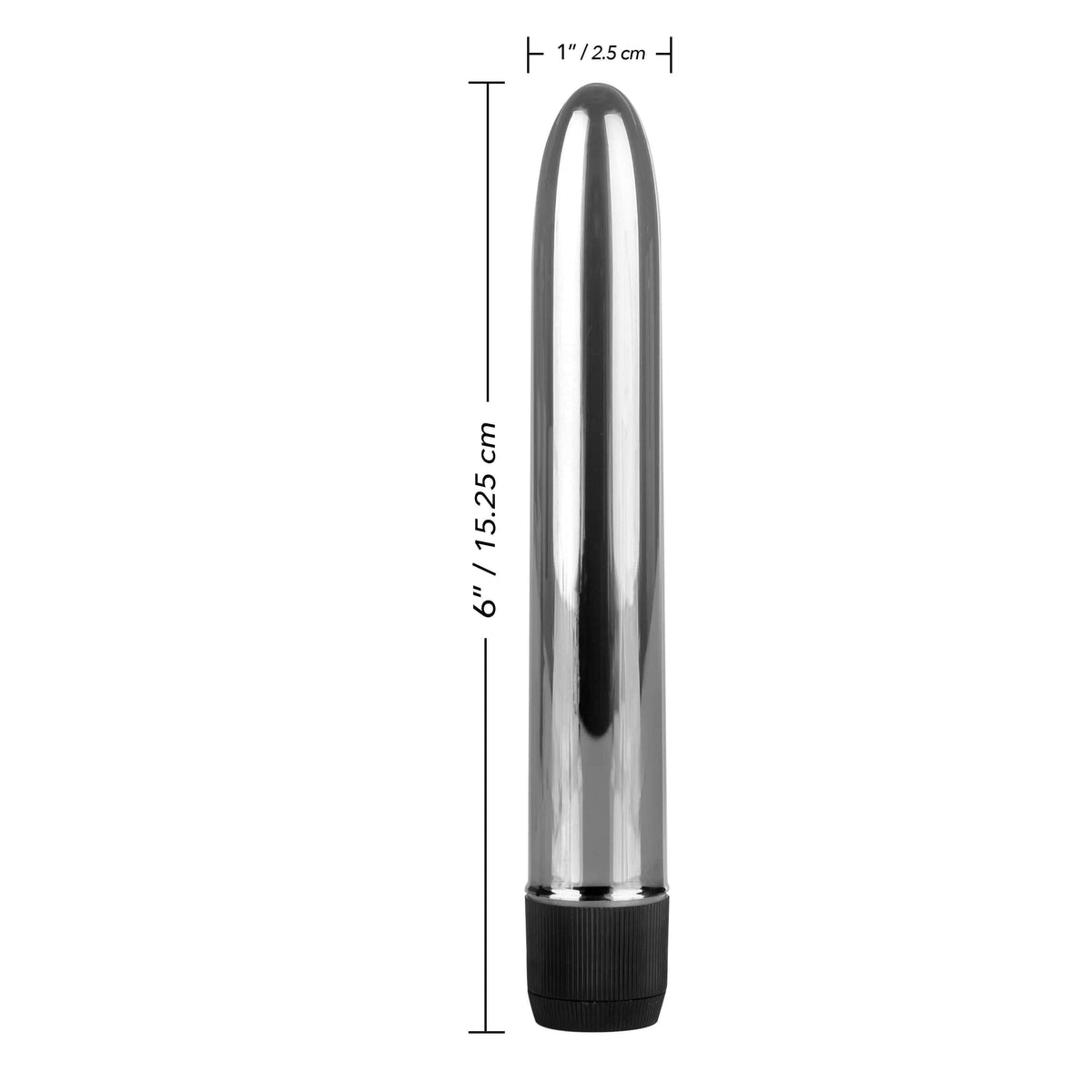 California Exotics - COLT Metal Rod Vibrator 6.25" (Silver) Non Realistic Dildo w/o suction cup (Vibration) Non Rechargeable 716770043061 CherryAffairs