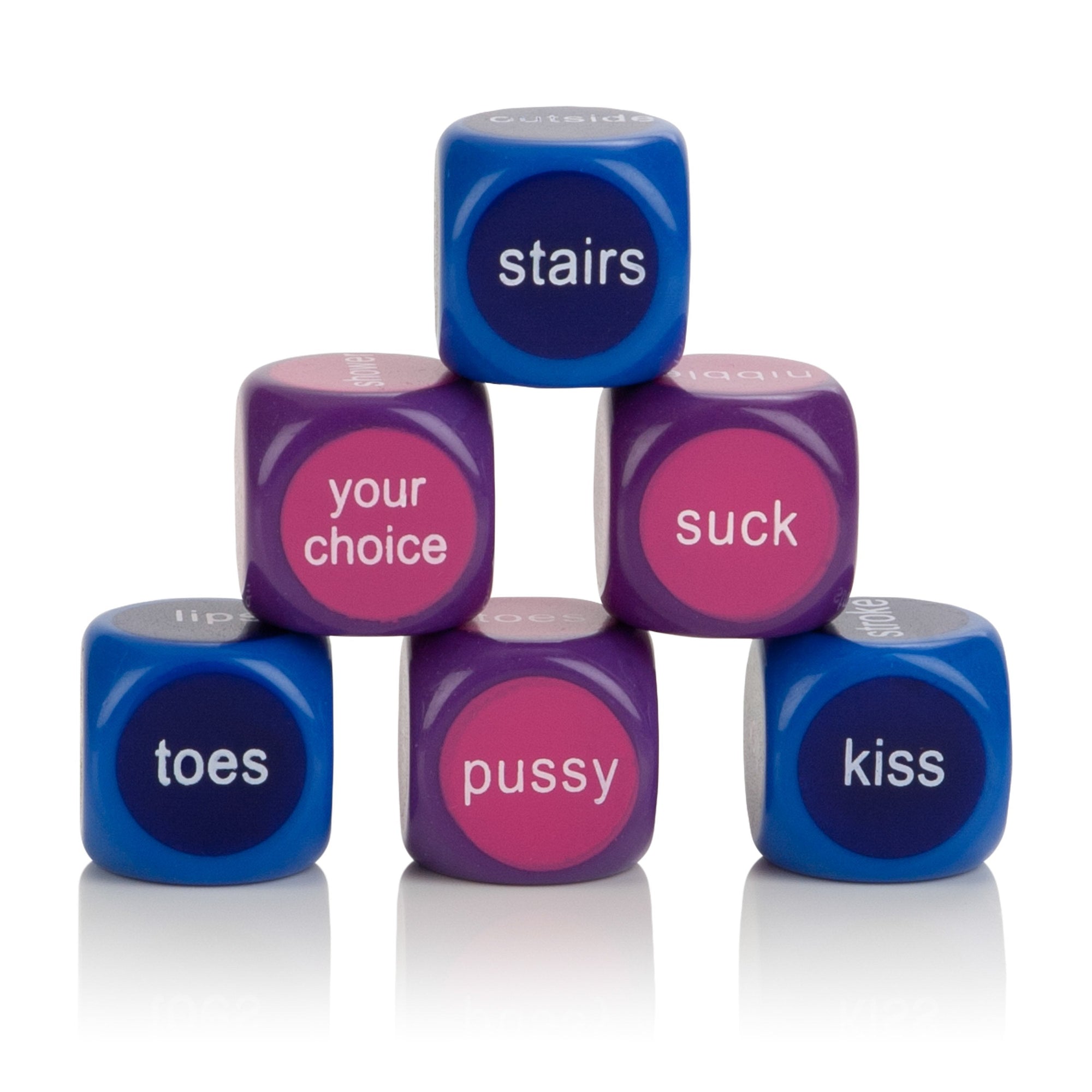 California Exotics - Hot and Spicy Party Dice (Multi Colour) Games Singapore