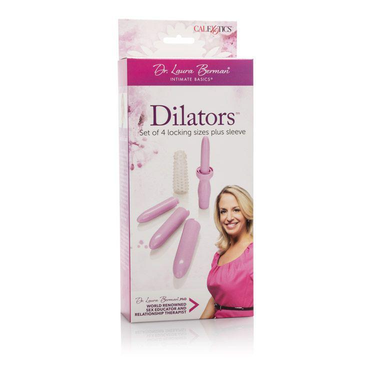 California Exotics - Dr. Laura Berman Dilators Set Of 4 Locking Sizes Plus Sleeve (Purple) Non Realistic Dildo w/o suction cup (Vibration) Non Rechargeable Singapore