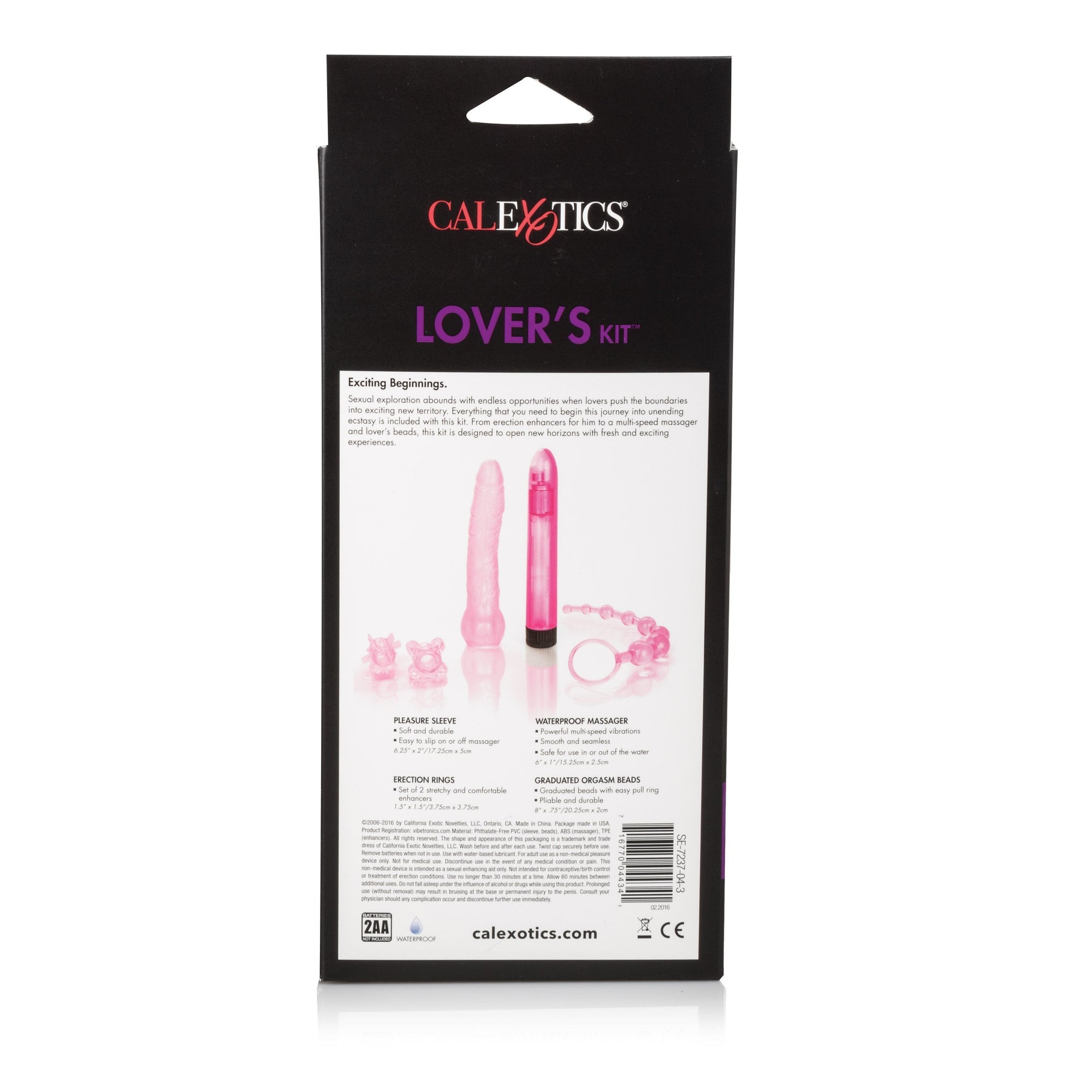 California Exotics - Starter Lover's Couple Kit (Pink) Couples Set Singapore