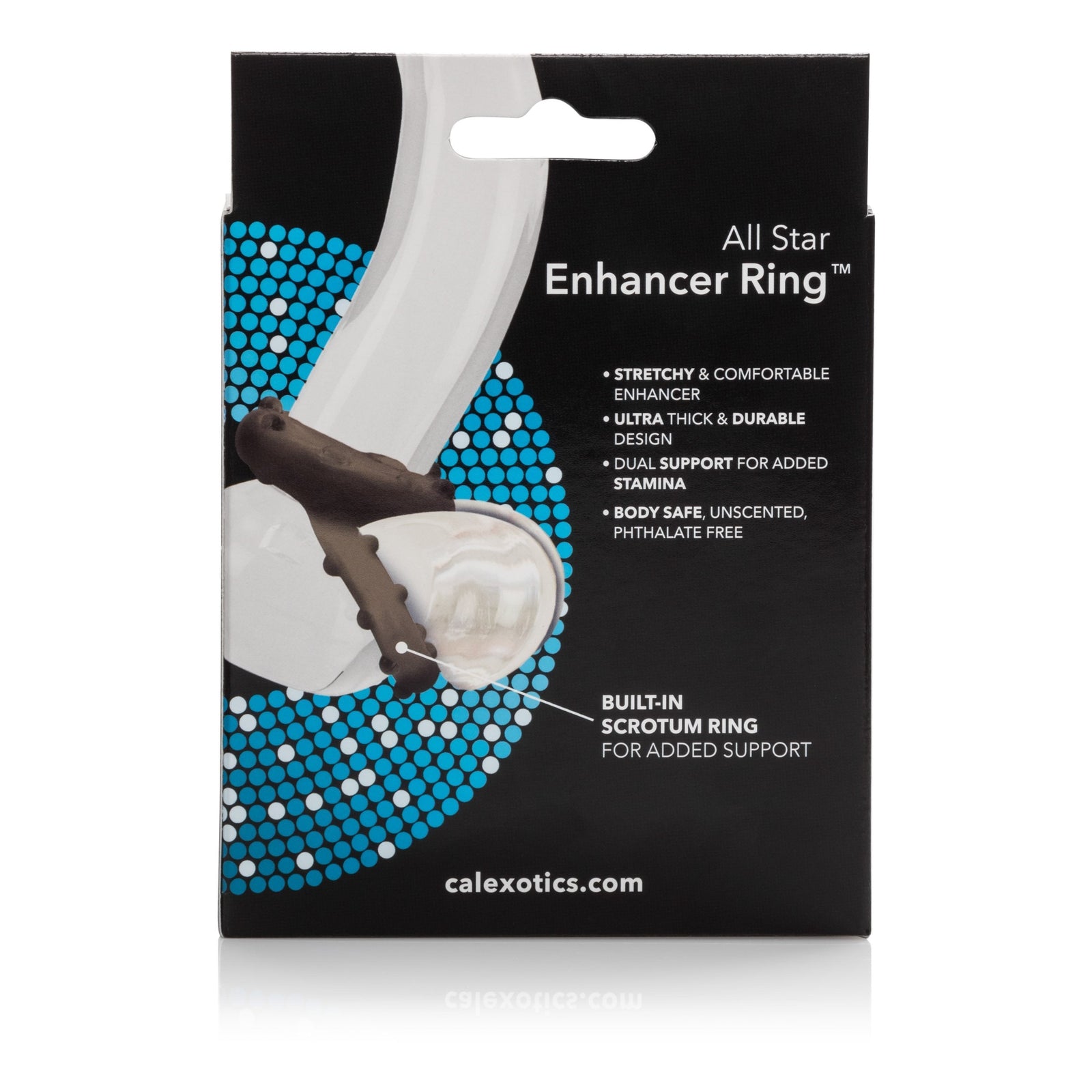 California Exotics - All Star Enhancer Cock Ring (Black) Rubber Cock Ring (Non Vibration) Singapore
