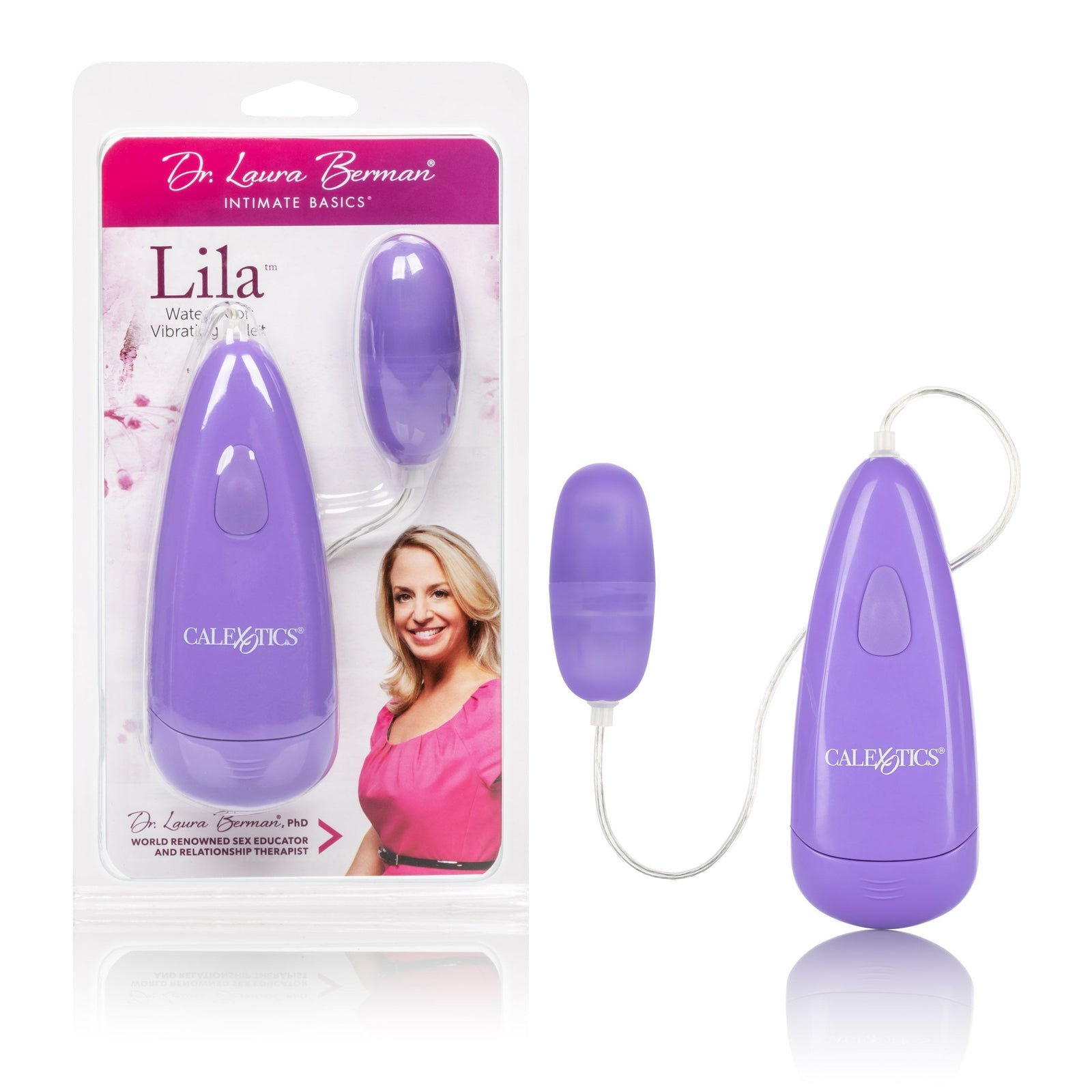 California Exotics - Dr Laura Berman Lila Vibrating Bullet (Purple) Wired Remote Control Egg (Vibration) Non Rechargeable Durio Asia