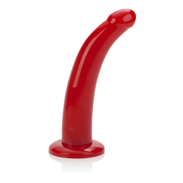 California Exotics - Red Rider Adjustable Strap On 7’’ - Red - Strap On with Non hollow Dildo for Female (Non Vibration)