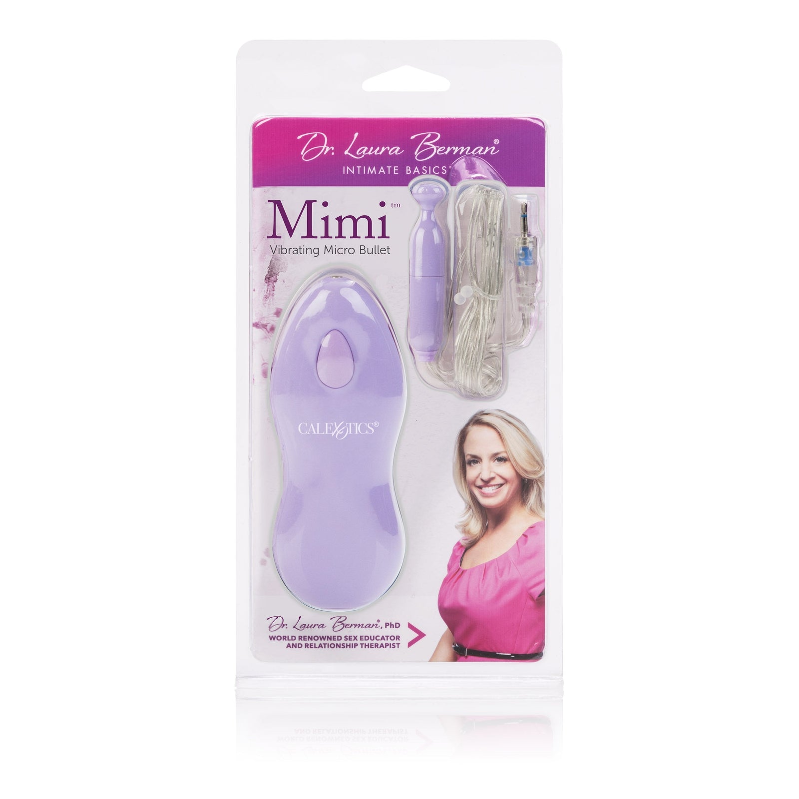California Exotics - Dr Laura Berman Mimi Vibrating Micro Bullet (Purple) Wired Remote Control Egg (Vibration) Non Rechargeable Singapore