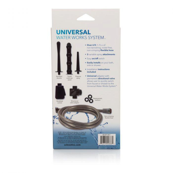 California Exotics - Universal Water Works System (Black) Anal Douche (Non Vibration) Singapore