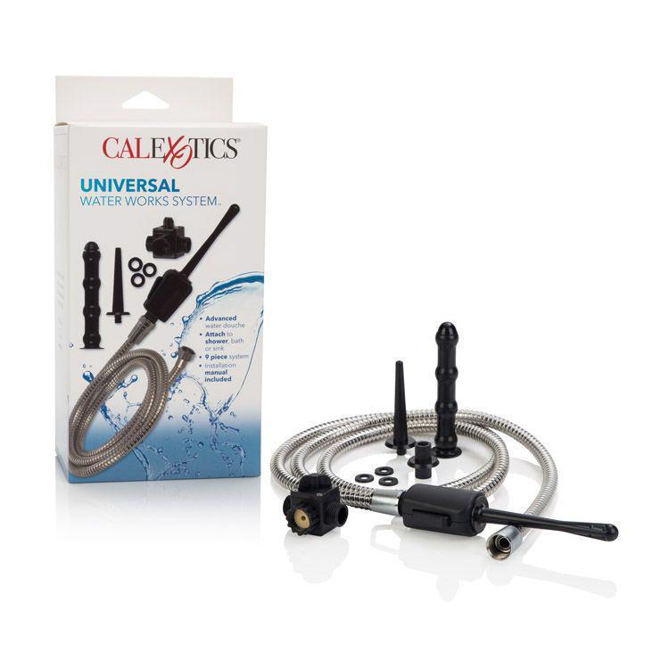 California Exotics - Universal Water Works System (Black) Anal Douche (Non Vibration) Durio Asia
