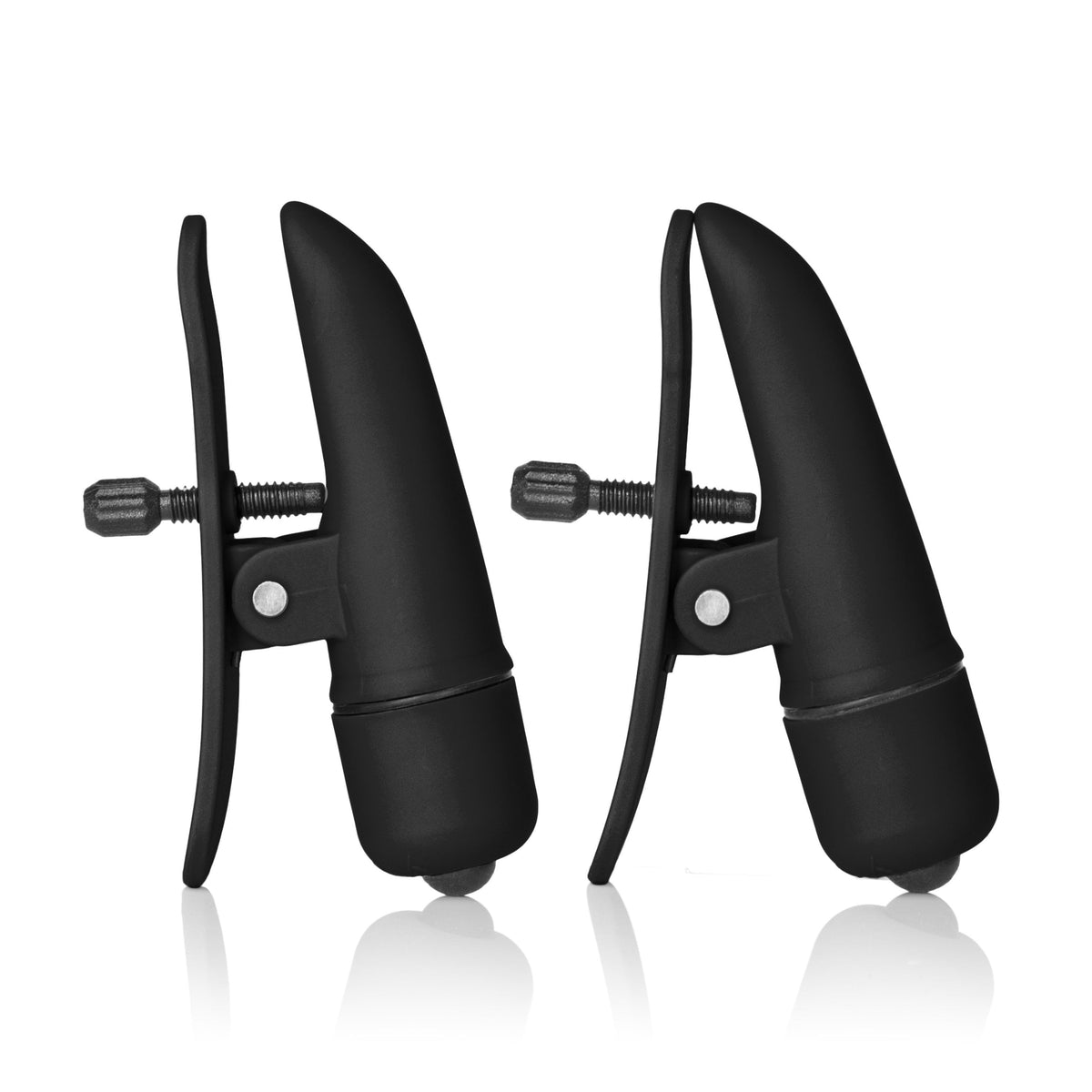 California Exotics - COLT Grips Vibrating Nipple Clamps (Black) Nipple Clamps (Vibration) Non Rechargeable Singapore