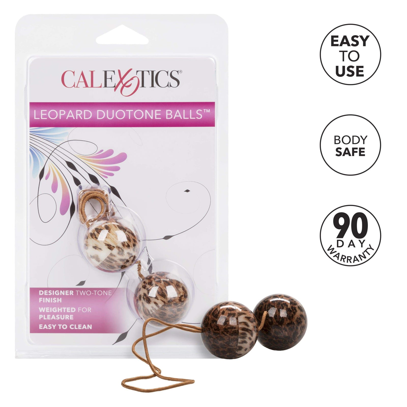 California Exotics - Leopard Duotone Weighted Kegel Balls (Leopard) Kegel Balls (Non Vibration) Durio Asia