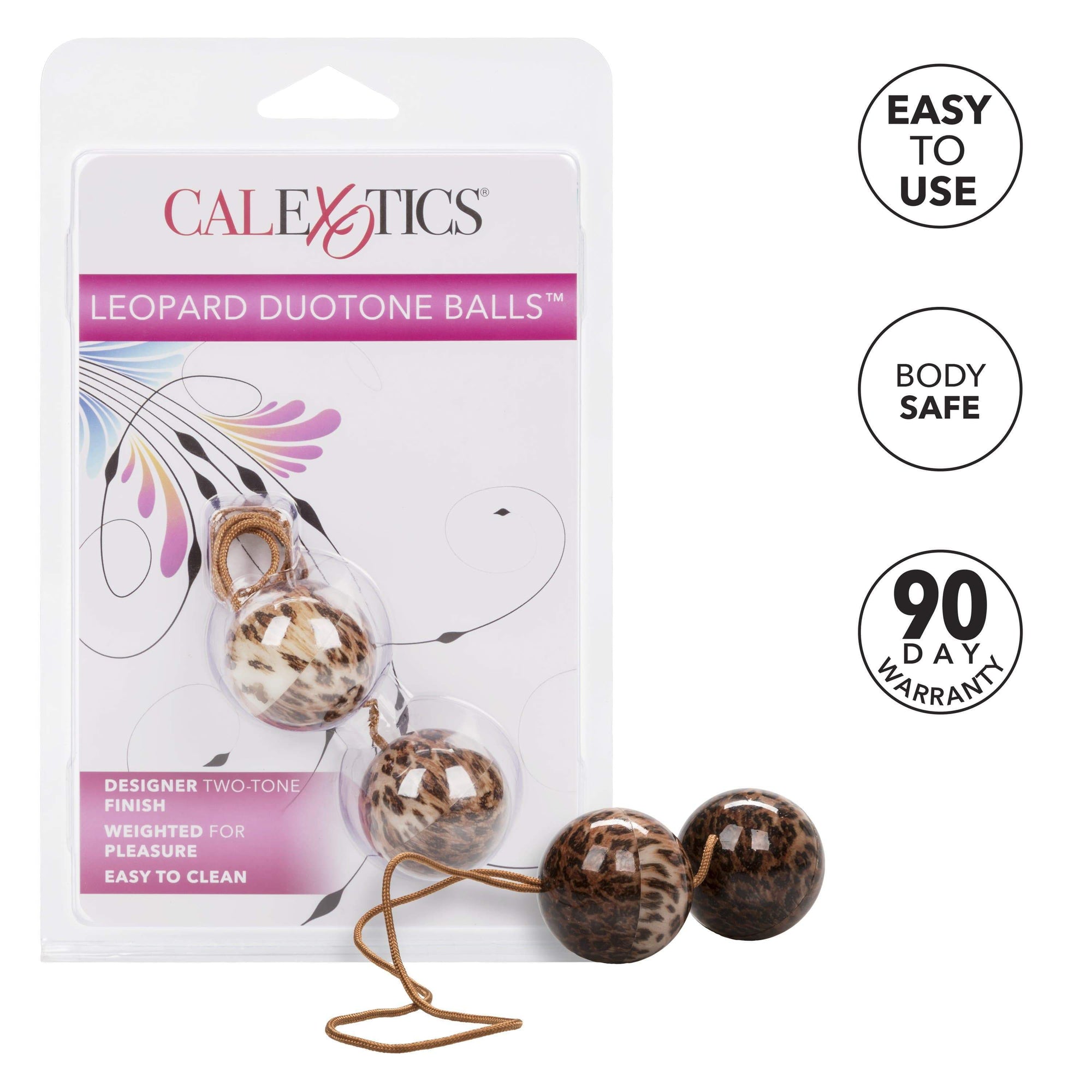 California Exotics - Leopard Duotone Weighted Kegel Balls (Leopard) Kegel Balls (Non Vibration) Durio Asia