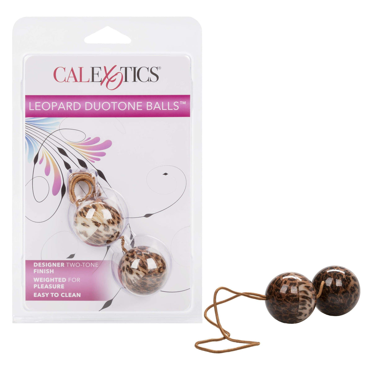 California Exotics - Leopard Duotone Weighted Kegel Balls (Leopard) Kegel Balls (Non Vibration) 716770052186 CherryAffairs