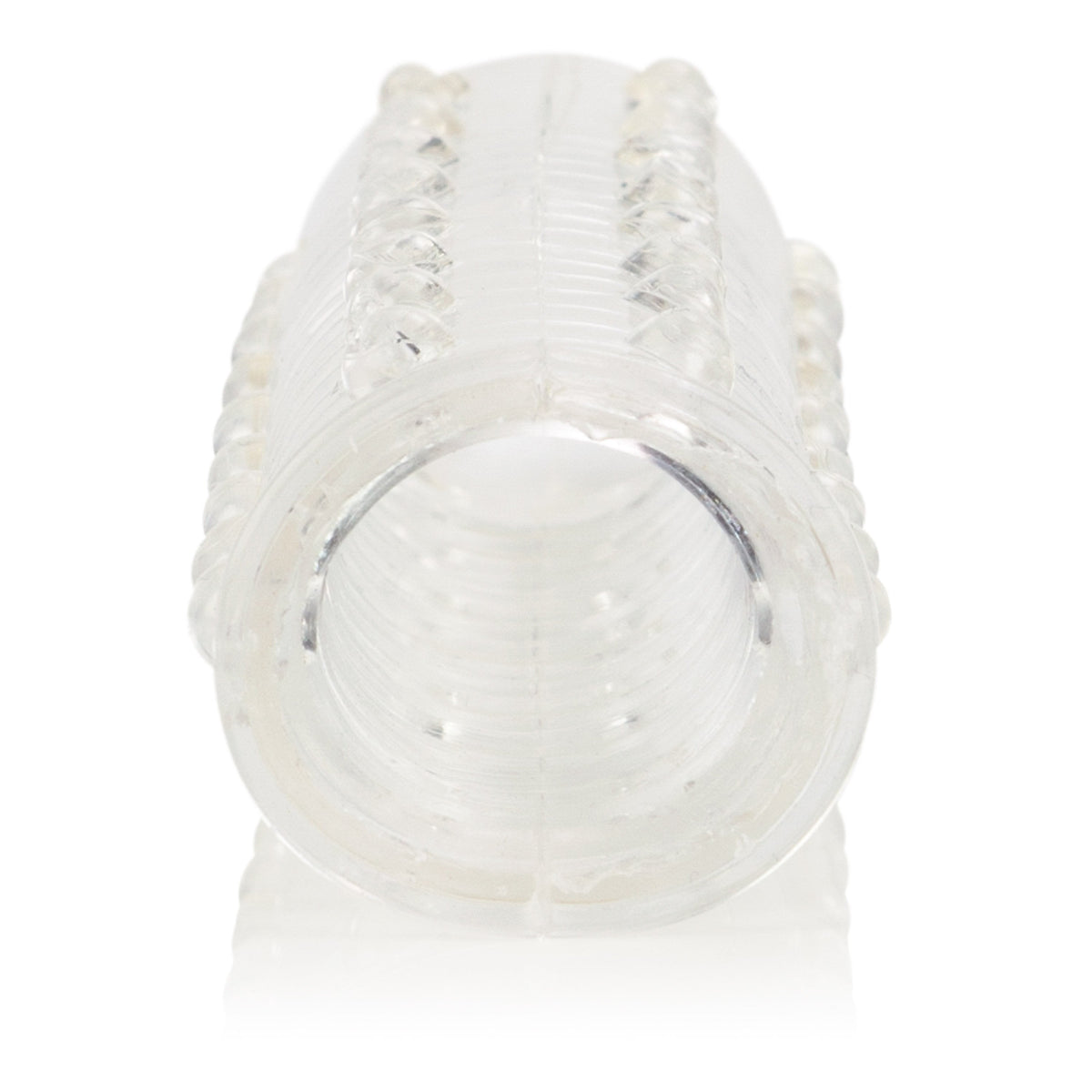 California Exotics - Reversible Textured Cock Sleeve (Clear) Cock Sleeves (Non Vibration) Singapore