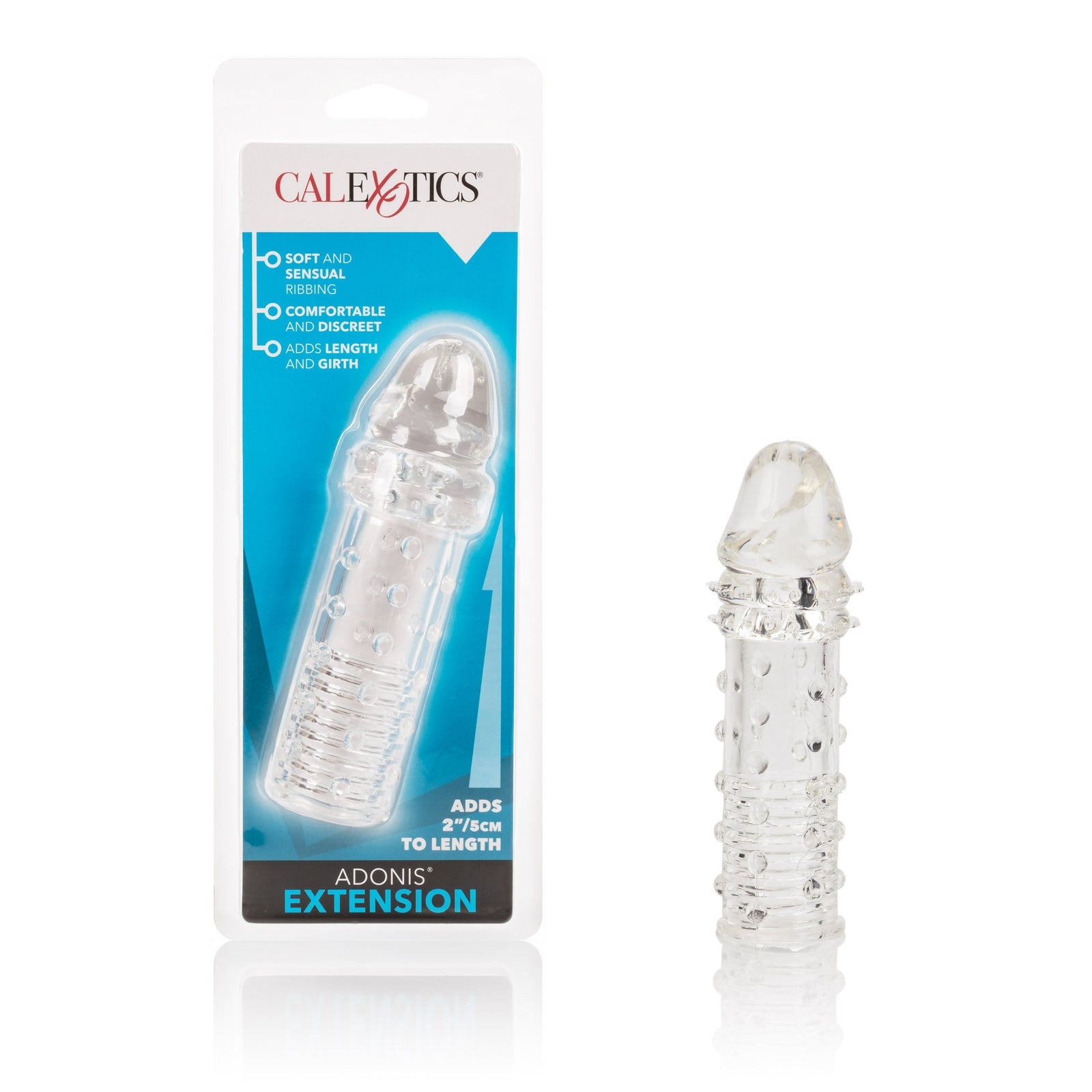 California Exotics - Adonis Penis Extension 2" (Clear) Cock Sleeves (Non Vibration) Durio Asia