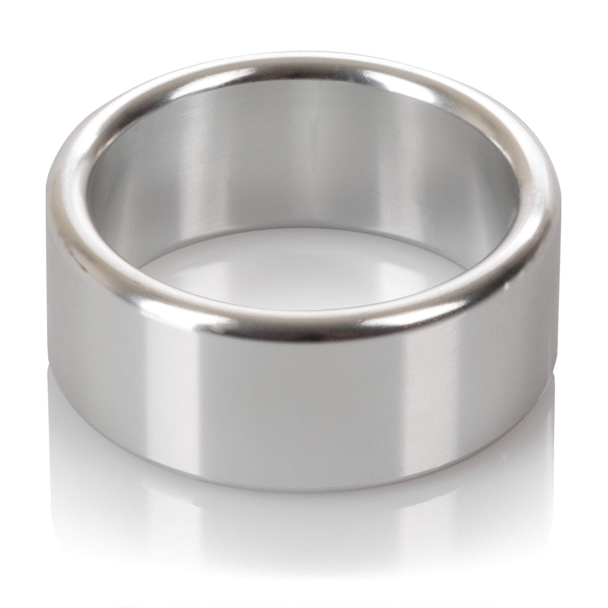 California Exotics - Alloy Metallic Cock Ring Medium (Silver) Metal Cock Ring (Non Vibration)