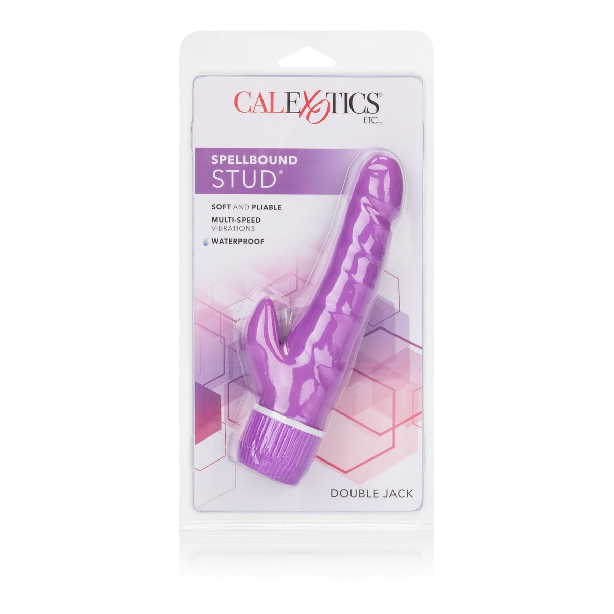 California Exotics - Spellbound Stud Double Jack Rabbit Vibrator (Purple) Rabbit Dildo (Vibration) Non Rechargeable Singapore