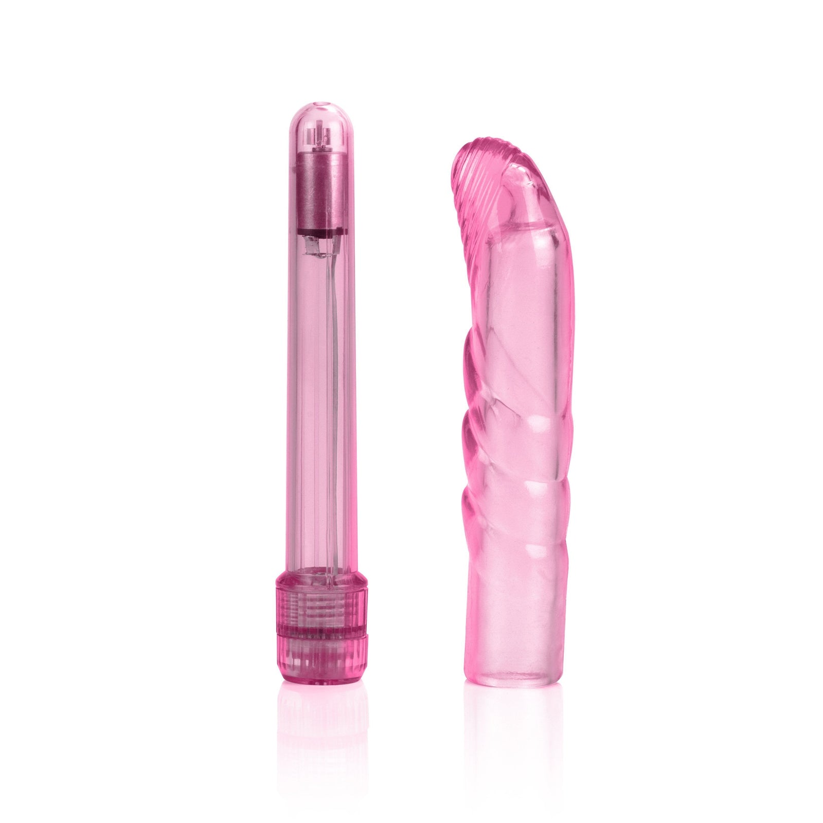 California Exotics - Basic Essentials Slim Softee G Spot Vibrator (Pink) G Spot Dildo (Vibration) Non Rechargeable Singapore