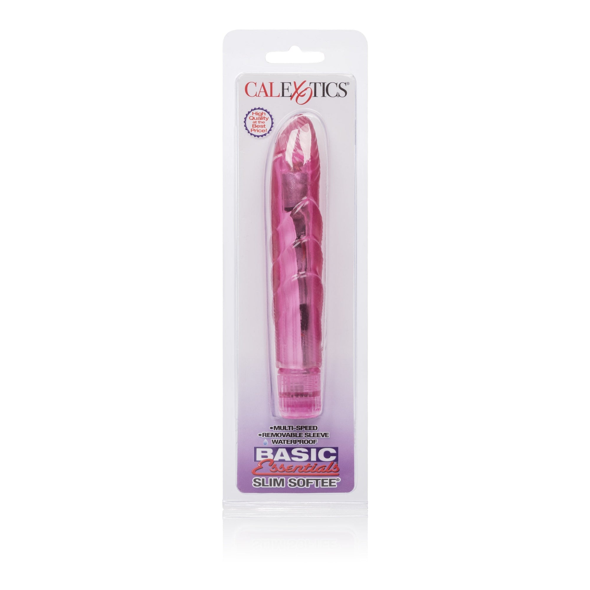 California Exotics - Basic Essentials Slim Softee G Spot Vibrator (Pink) G Spot Dildo (Vibration) Non Rechargeable Singapore