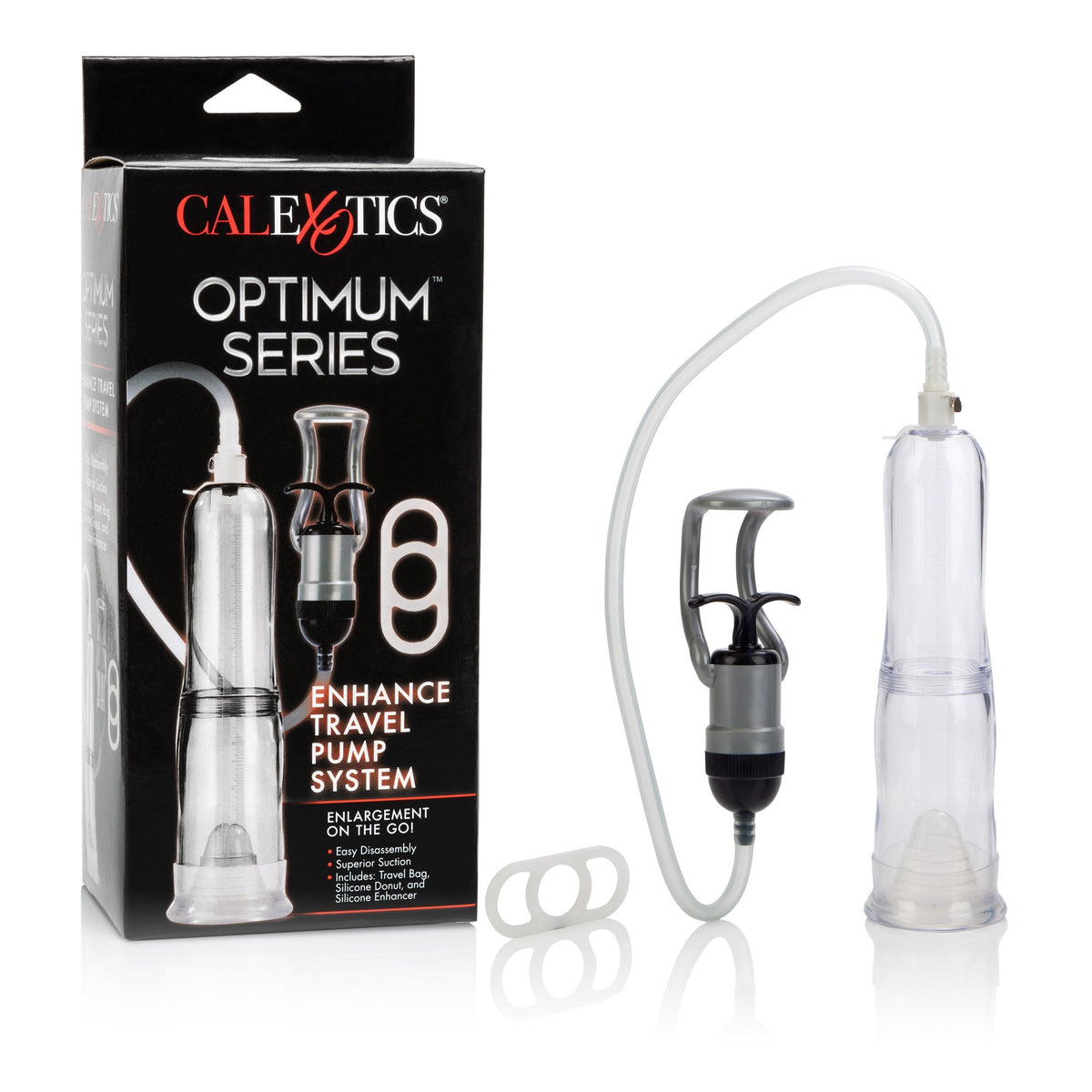 California Exotics - Optimum Series Enhance Travel Pump System (Clear) Penis Pump (Non Vibration) Durio Asia