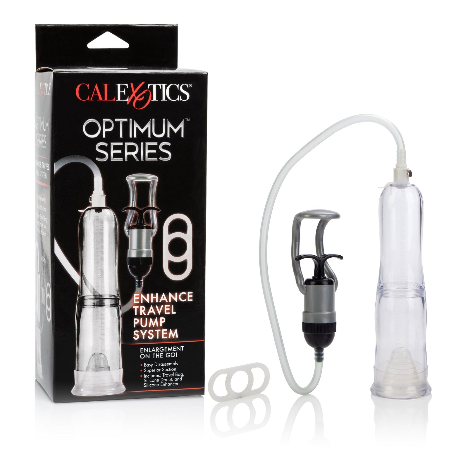 California Exotics - Optimum Series Enhance Travel Pump System (Clear) Penis Pump (Non Vibration) Durio Asia