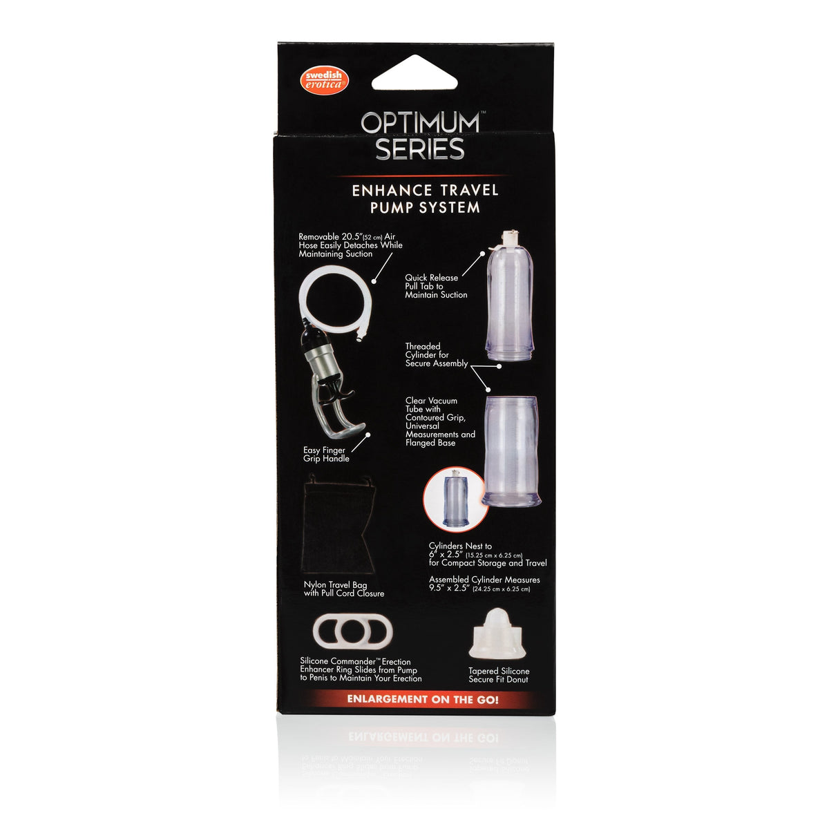 California Exotics - Optimum Series Enhance Travel Pump System (Clear) Penis Pump (Non Vibration) Singapore