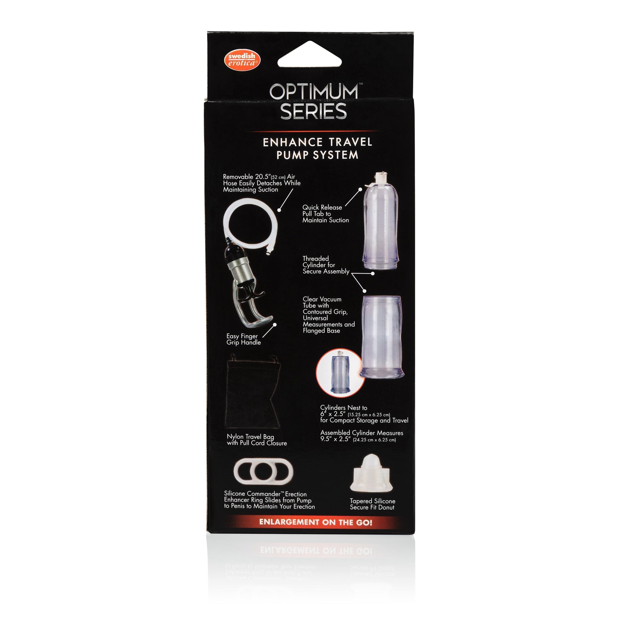 California Exotics - Optimum Series Enhance Travel Pump System (Clear) Penis Pump (Non Vibration) Singapore