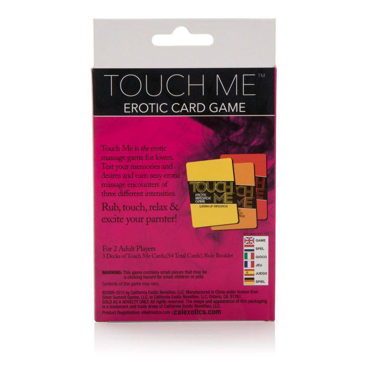 California Exotics - Touch Me Erotic Card Game (White) Games Singapore