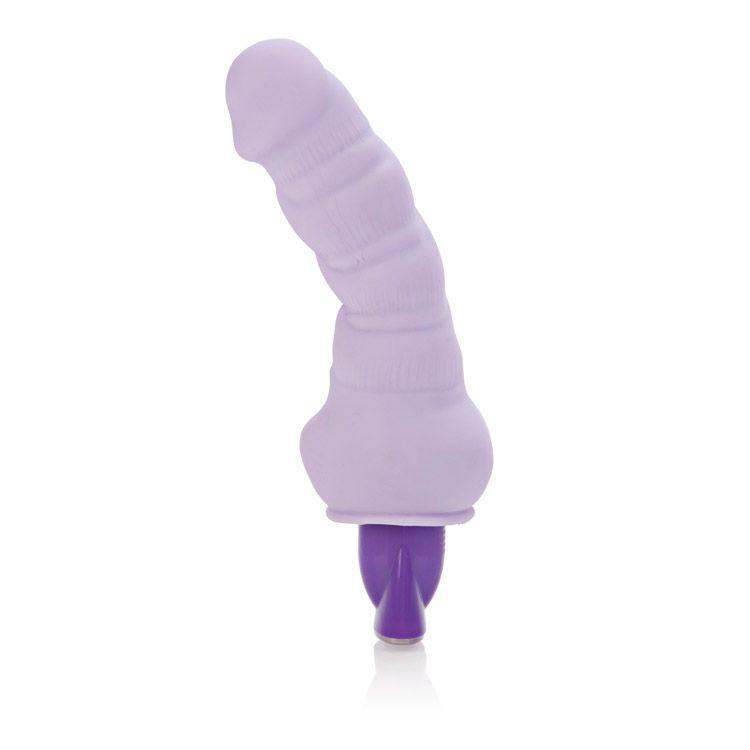 California Exotics - 10-Function Pure Bendie Vibrator (Purple) Non Realistic Dildo w/o suction cup (Vibration) Non Rechargeable - CherryAffairs Singapore
