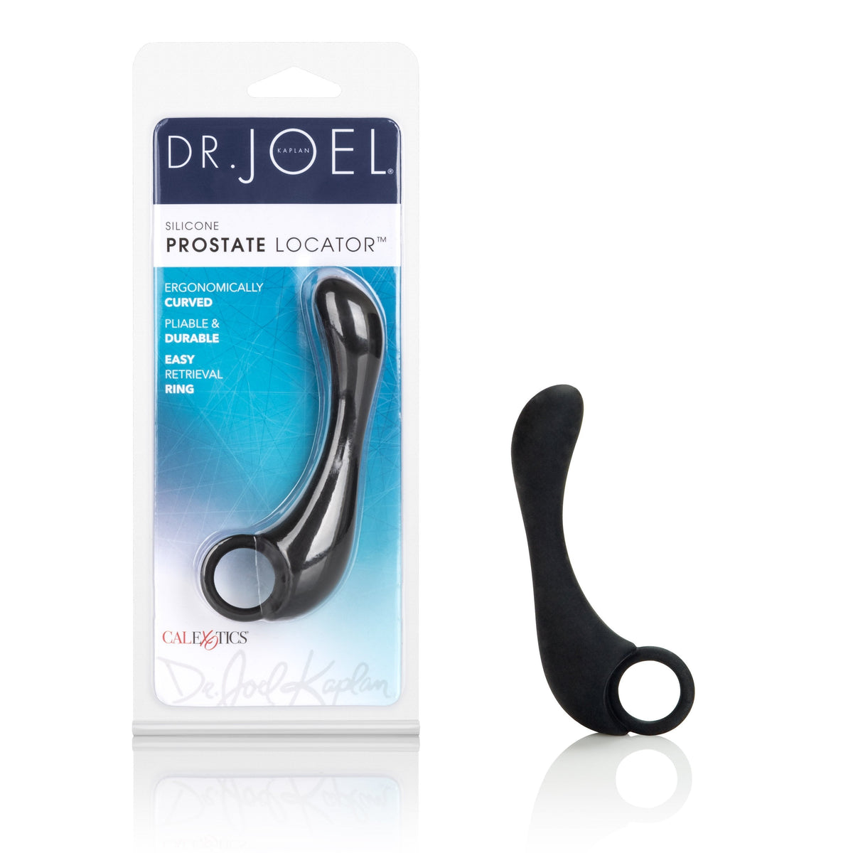 California Exotics - Dr. Joel Kaplan Silicone Prostate Locator Massager (Black) Prostate Massager (Non Vibration) Durio Asia
