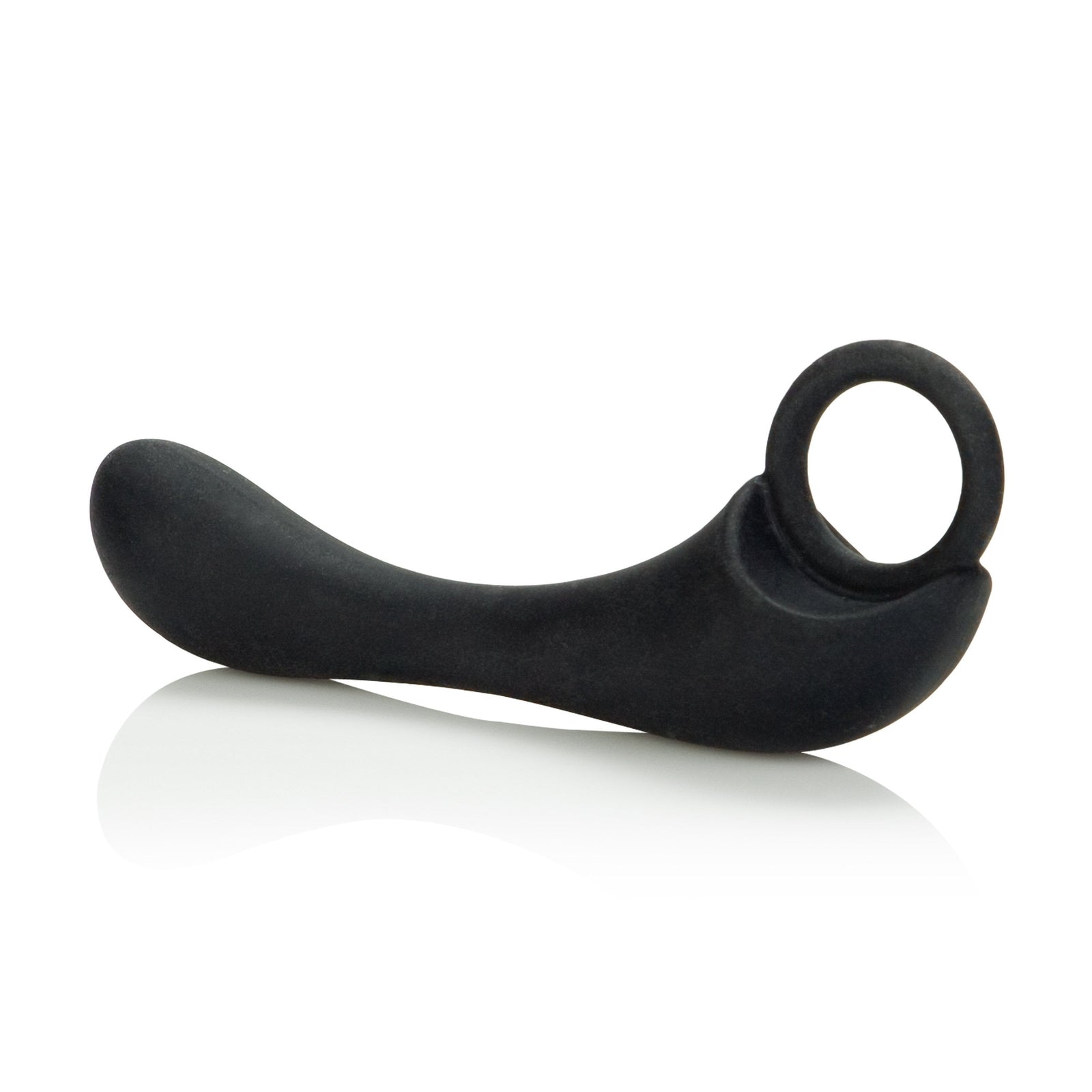 California Exotics - Dr. Joel Kaplan Silicone Prostate Locator Massager (Black) - Black - Prostate Massager (Non