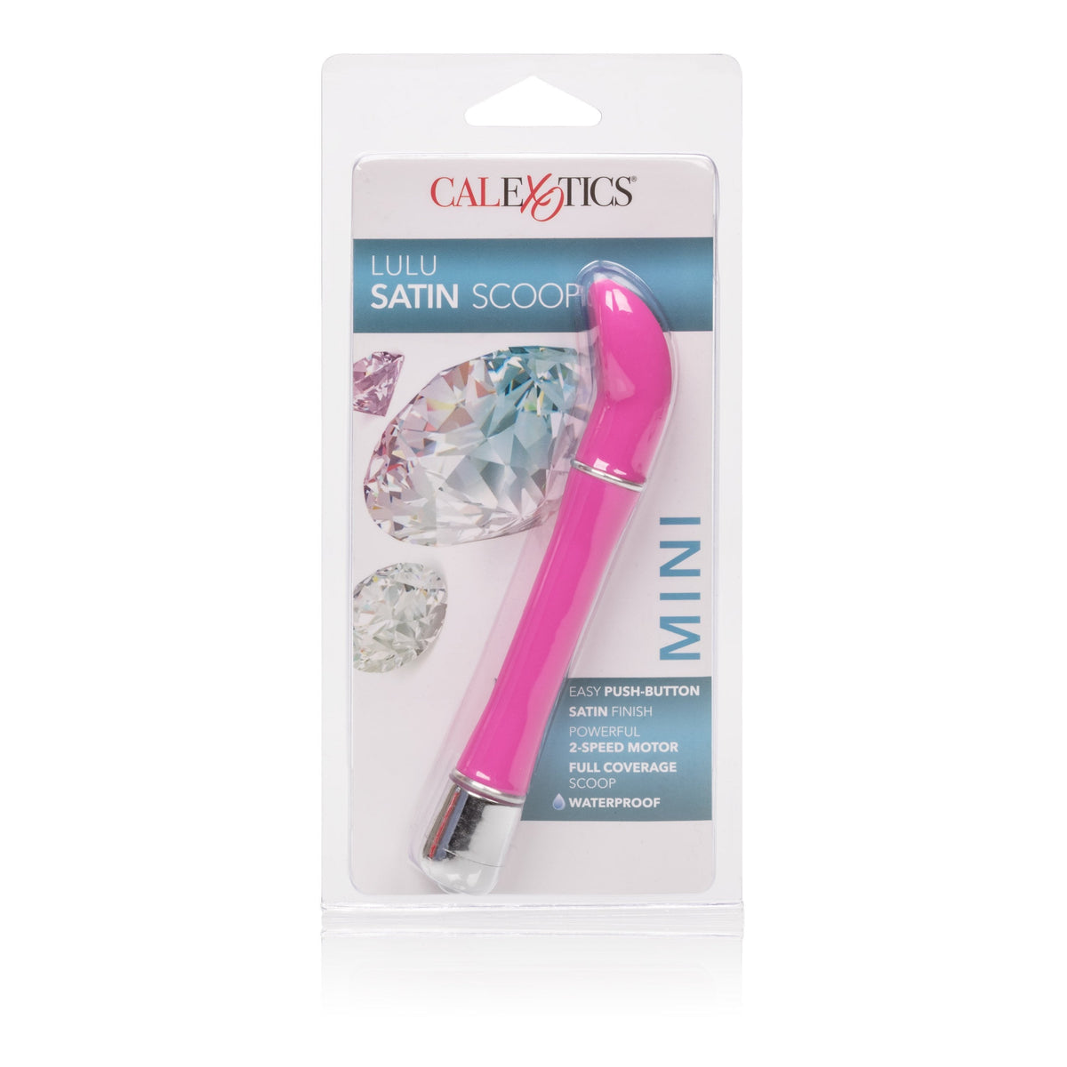 California Exotics - Lulu Satin Scoop Mini Vibrator (Pink) G Spot Dildo (Vibration) Non Rechargeable Singapore